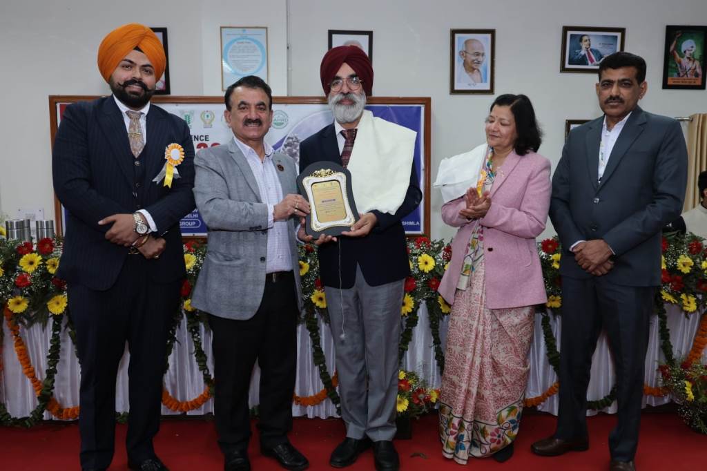 Sugarcane Commissioner Dr Amrik Singh was awarded the Innovative Extension Pedagogical Award during the International Conference